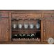 Golden Hearth Medium Brown 78" Farmhouse Wood Home Bar
