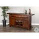 Golden Hearth Medium Brown 78" Farmhouse Wood Home Bar