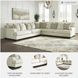 Rawcliffe Parchment 3 Piece LAF Sectional