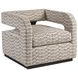 Coda Zanzibar Beige and Brown Upholstered Swivel Chair