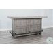 Maple Haze Gray 80" Traditional Wood Home Bar