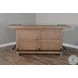 Golden Hearth Natural 80" Traditional Wood Home Bar