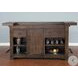 Autumn Echo Dark Brown 80" Traditional Wood Home Bar