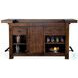 Autumn Echo Dark Brown 80" Traditional Wood Home Bar