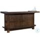 Autumn Echo Dark Brown 80" Traditional Wood Home Bar