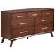 Arden Walnut 7 Drawer Dresser