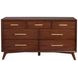 Arden Walnut 7 Drawer Dresser