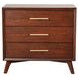 Arden Walnut 3 Drawers Small Chest