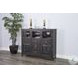 Cozy Luxe Black Sand 5 Drawer Server