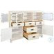Willow Nest White White Sand 5 Drawer Server