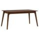 Smart Living Satin Walnut 75" Extendable Rectangular Dining Table