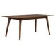 Smart Living Satin Walnut 75" Extendable Rectangular Dining Table