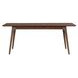 Smart Living Satin Walnut 75" Extendable Rectangular Dining Table