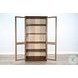 Autumn Echo Dark Brown 4 Glass Door Display Cabinet