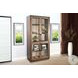 Autumn Echo Dark Brown 4 Glass Door Display Cabinet