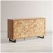 Geometrix Natural 3 Door Accent Cabinet
