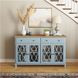 Aurora Hills Brushed Blue 4 Door Accent Cabinet