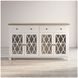 Aurora Hills Brushed White 4 Door Accent Cabinet
