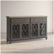 Aurora Hills Brushed Grey 4 Door Accent Cabinet