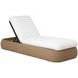 Barcelona Stinson White Performance Fabric 84" Chaise Lounger