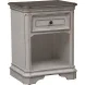 Magnolia Manor Antique White And Weathered Bark Panel Bedroom Set