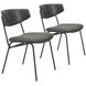 Charon Vintage Black Dining Chair Set Of 2