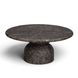 Cynthia Dark Emperador Outdoor Round Coffee Table