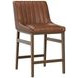 Ellsworth Bravo Cognac Upholstered Counter Height Stool