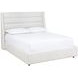 Emmit Merino Pearl Performance Fabric Queen Upholstered Platform Bed