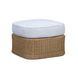 Axel Blue Performance Fabric Upholstered Outdoor Square Ottoman