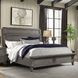 Forge Brushed Steel King Panel Bed