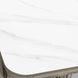 Alexa Outdoor Seating White Outdoor Square Stone Top Side Table