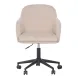 Sydney Taupe Performance Fabric Upholstered Swivel Desk Chair