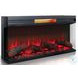 Whimora Black 36" Panoramic Log Fireplace Insert