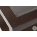 Urban Icon Merlot Rectangular Glass Inlay Cocktail Table