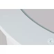 Urban Icon White Round Glass Inlay Dining Table