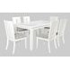 Urban Icon White and Gray Upholstered 7 Piece Dining Set