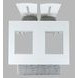 Urban Icon White and Gray Upholstered 4 Piece Dining Set with Bench