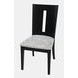 Urban Icon Black and Gray Upholstered 7 Piece Dining Set