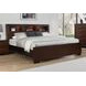 Jessica Cappuccino King Bookcase Bed