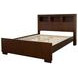 Jessica Cappuccino King Bookcase Bed