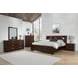 Jessica Cappuccino King Bookcase Bed
