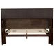 Jessica Cappuccino California King Storage Panel Bed with Bookcase and LED Light