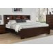 Jessica Cappuccino Queen Bookcase Bed