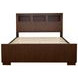Jessica Cappuccino Queen Bookcase Bed