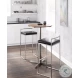 Fuji Black Velvet And Brushed Stainless Steel Bar Stool Set Of 2