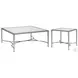 Metal Designs Silver Leaf Sangiovese Square Cocktail Table
