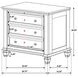 Sandy White Nightstand