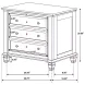 Sandy White Nightstand