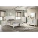 Sandy White Queen Storage Sleigh Bed